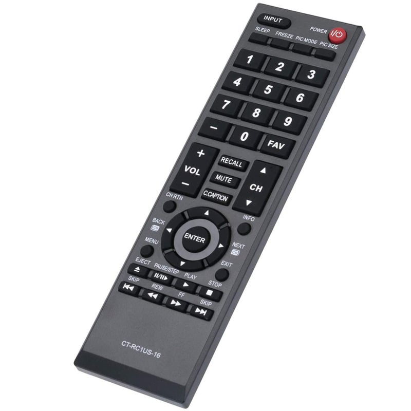 Beyution CT-RC1US-16 Replacement Remote Control Fit for Toshiba TV 43L310U 43L420U 49L310U 49L420U 55L310U 65L350U 19AV600U 19AV600UZ 19C100 19C100U 19C10U 19C1D 19C1DU 19L4200 19SL410U 19SL410X - Image 3